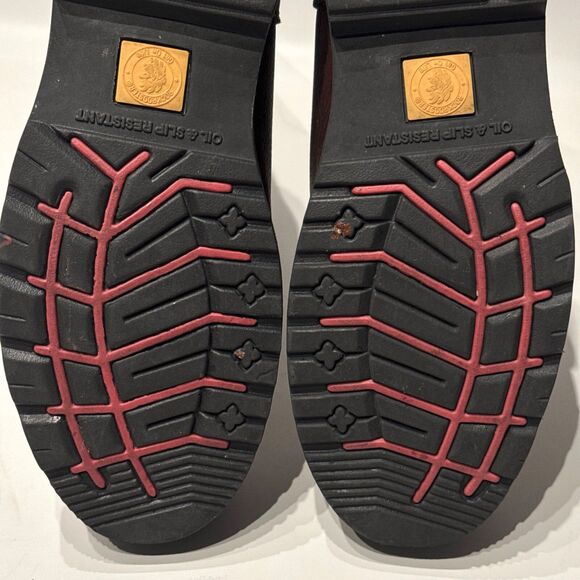 ROCKROOSTER Brown Leather 12” Steel Toe Work Boots Waterproof AP860 Men Size 12 - Picture 16 of 16